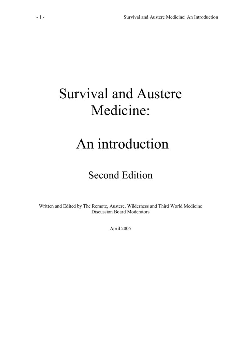 Survival Medicine Kitap Kapağı