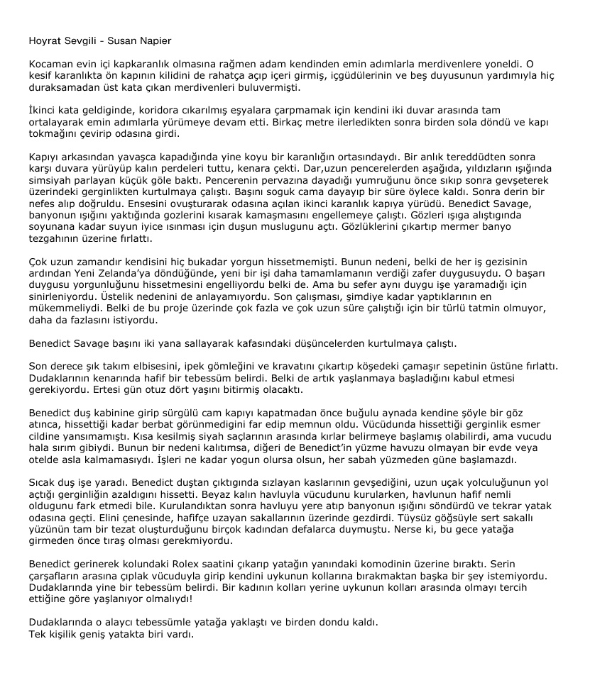 Hoyrat Sevgili PDF – Susan Napier