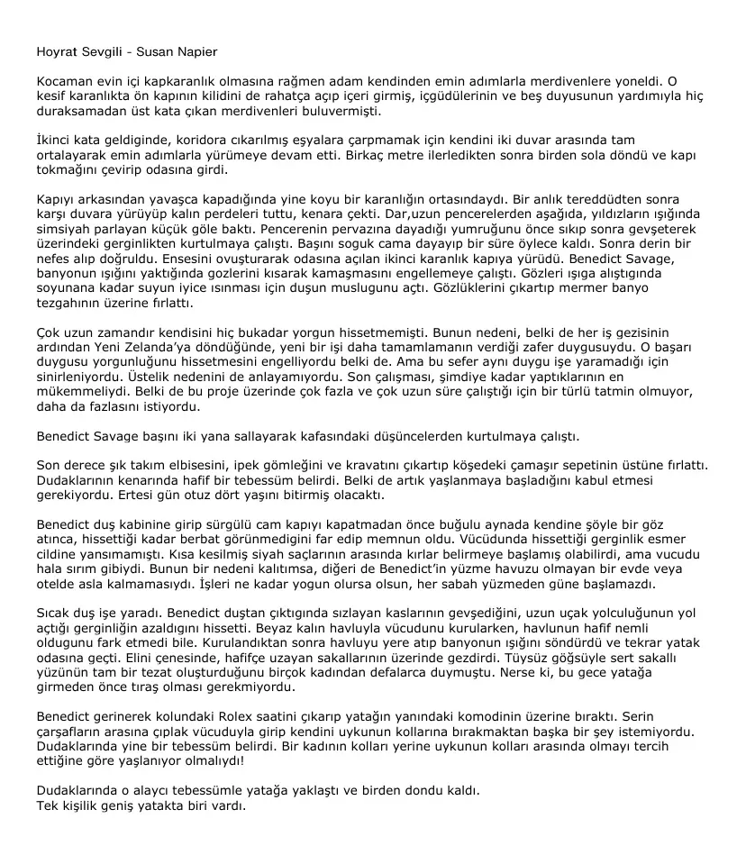 Hoyrat Sevgili PDF – Susan Napier