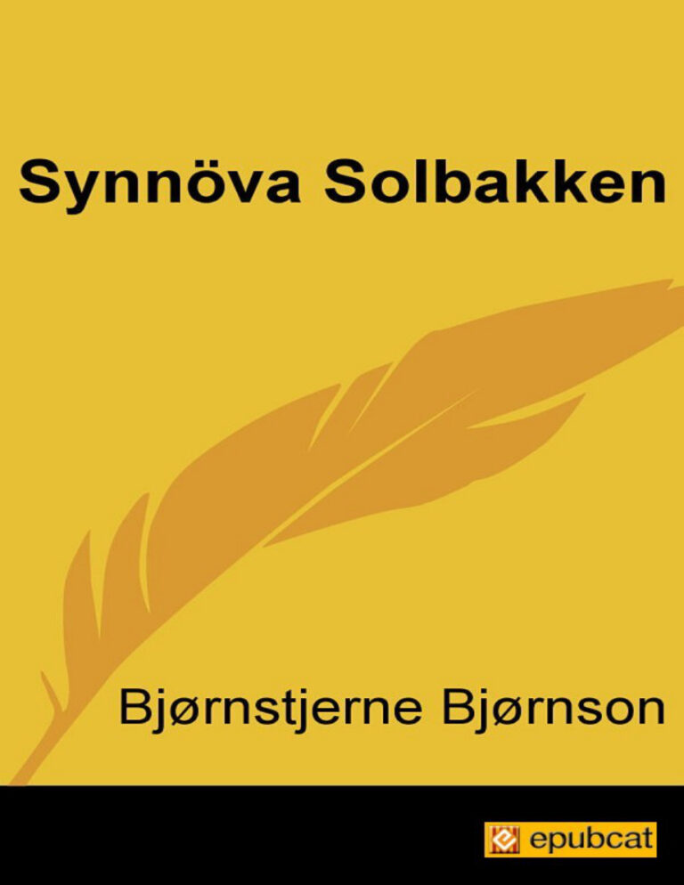 Synnove Solbakken Bjornstjerne Bjornson Kitap Kapağı