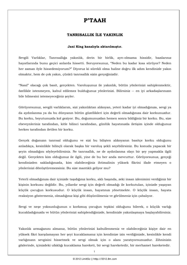 TANRISALLIK İLE YAKINLIK Kitap Kapağı