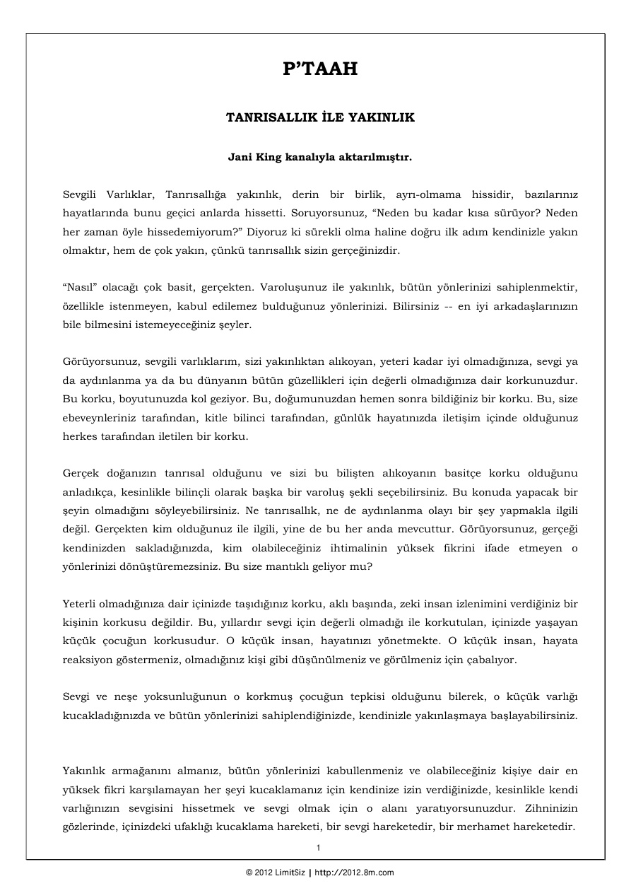 Tanrısallık İle Yakınlık PDF – Kolektif / Ezoterizm