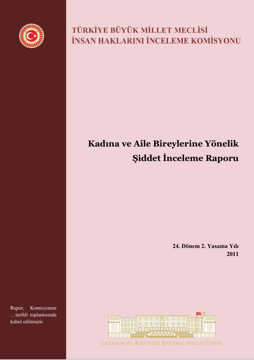 Kadın ve çocuklara şiddet incelemesi PDF – TBMM Komisyonu