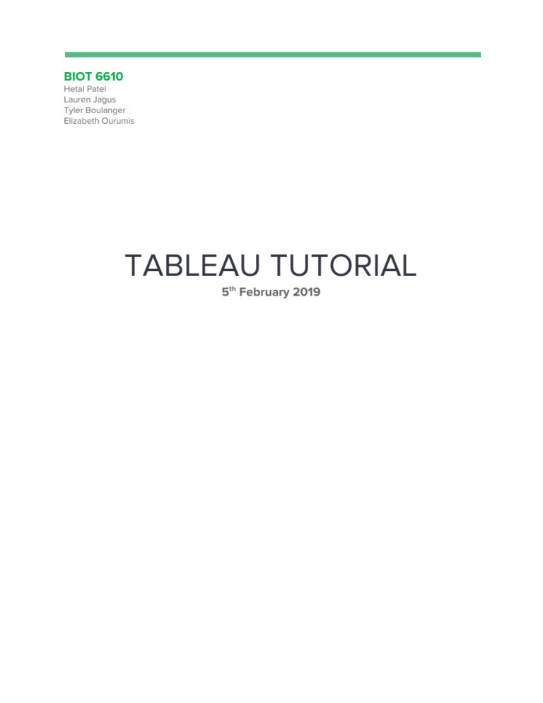Tableau tutorial Kitap Kapağı