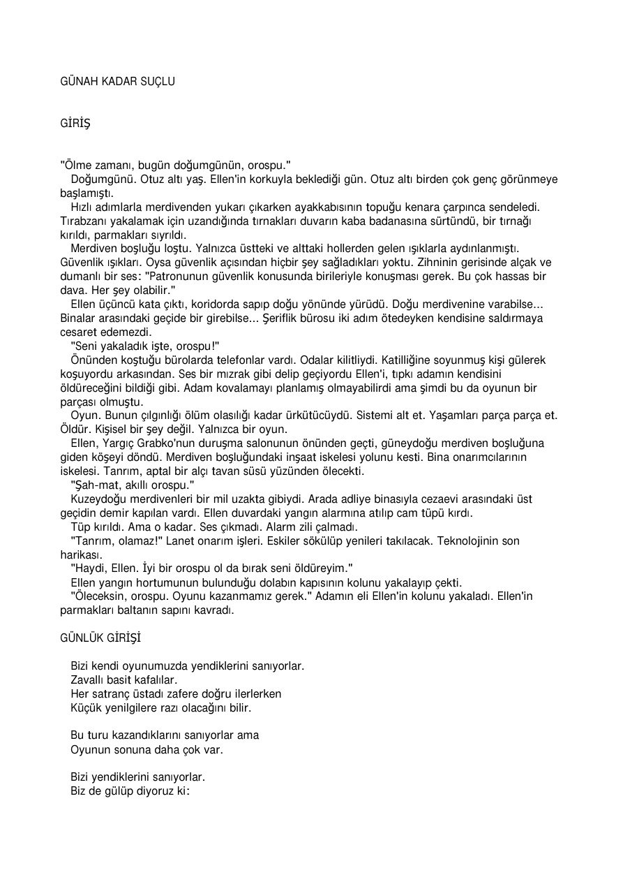 Gunah Kadar Suclu PDF – Tami Hoag