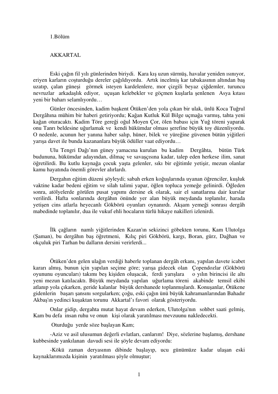 Tarihi Roman PDF – Akkartal