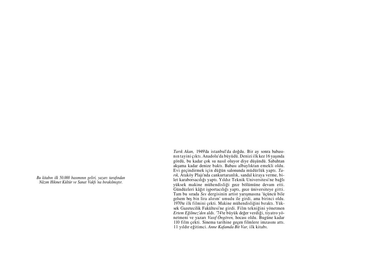 Anne Basimda Bit Var PDF – Tarik Akan