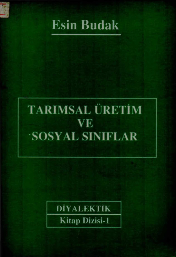 Tarımsal Üretim ve Sosyal Sınıflar PDF – Kolektif