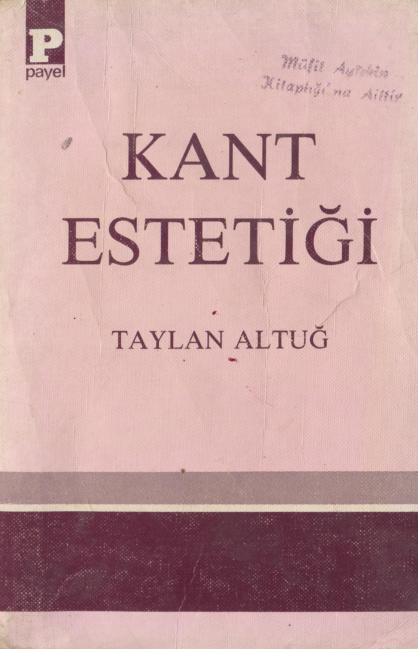 Kant Estetiği PDF – Taylan Altuğ