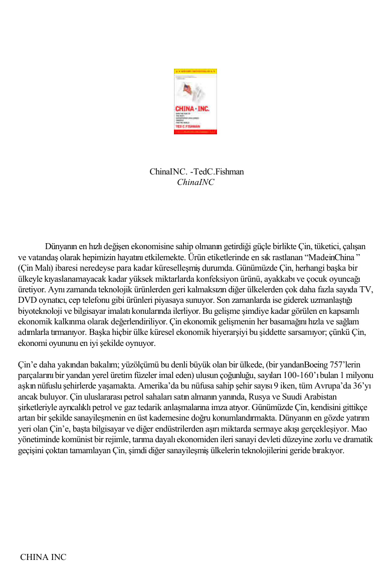 China Inc PDF – Ted C. Fishman