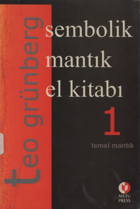 Sembolik Mantık Cilt I PDF – Teo Grünberg