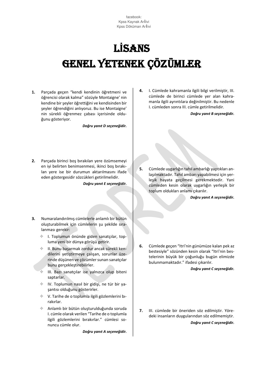Teorem 2014 TG1 GyGk – Çözümler PDF – Kolektif / Eğitim