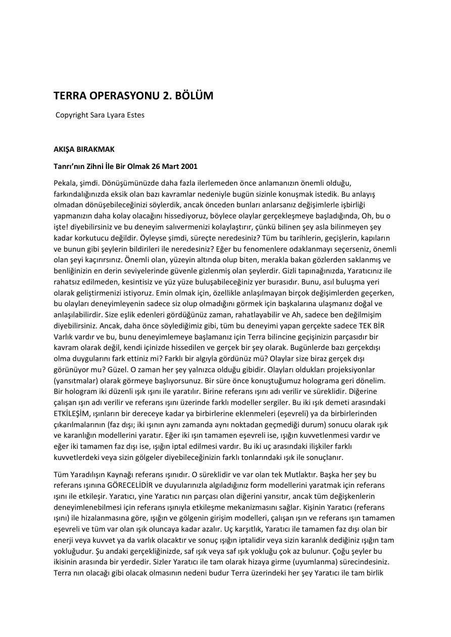 Terra Operasyonu 2 PDF – Kolektif / Ezoterizm
