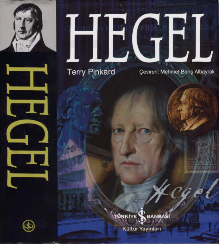 Terry Pinkard Hegel İş Bankası Yayınları 146 147. sy. eksik Kitap Kapağı