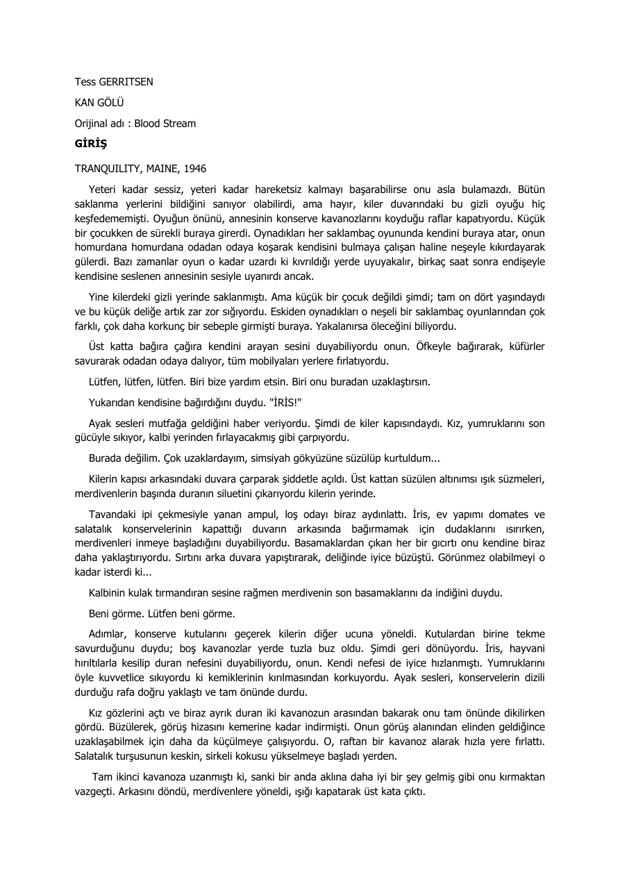 Kan Golu 1 PDF – Tess Gerritsen