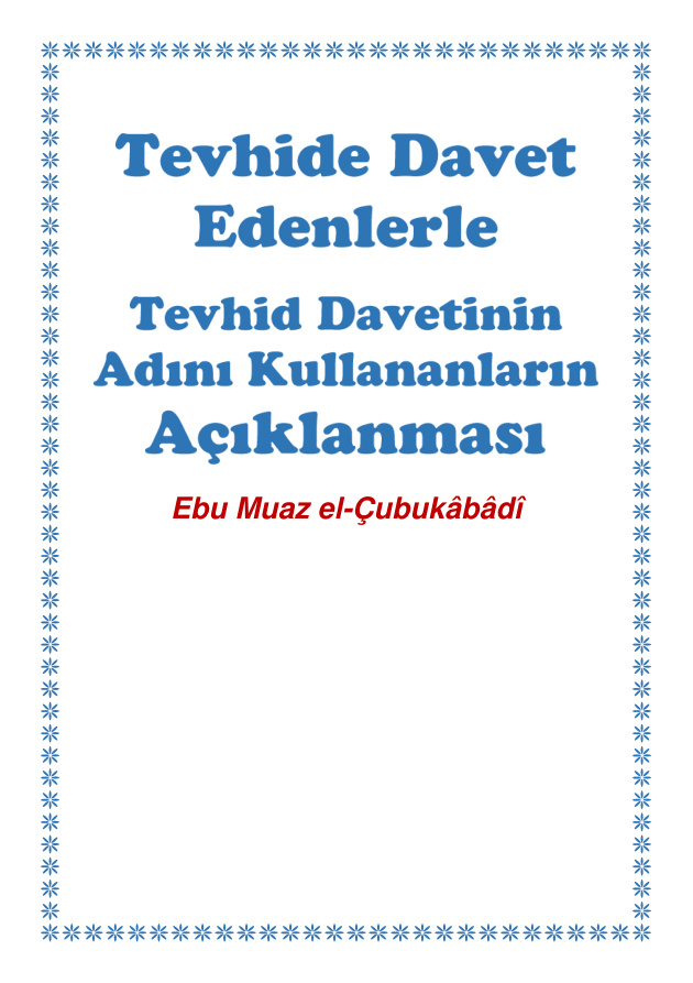 Tevhide Davet Edenlerle PDF – Kolektif