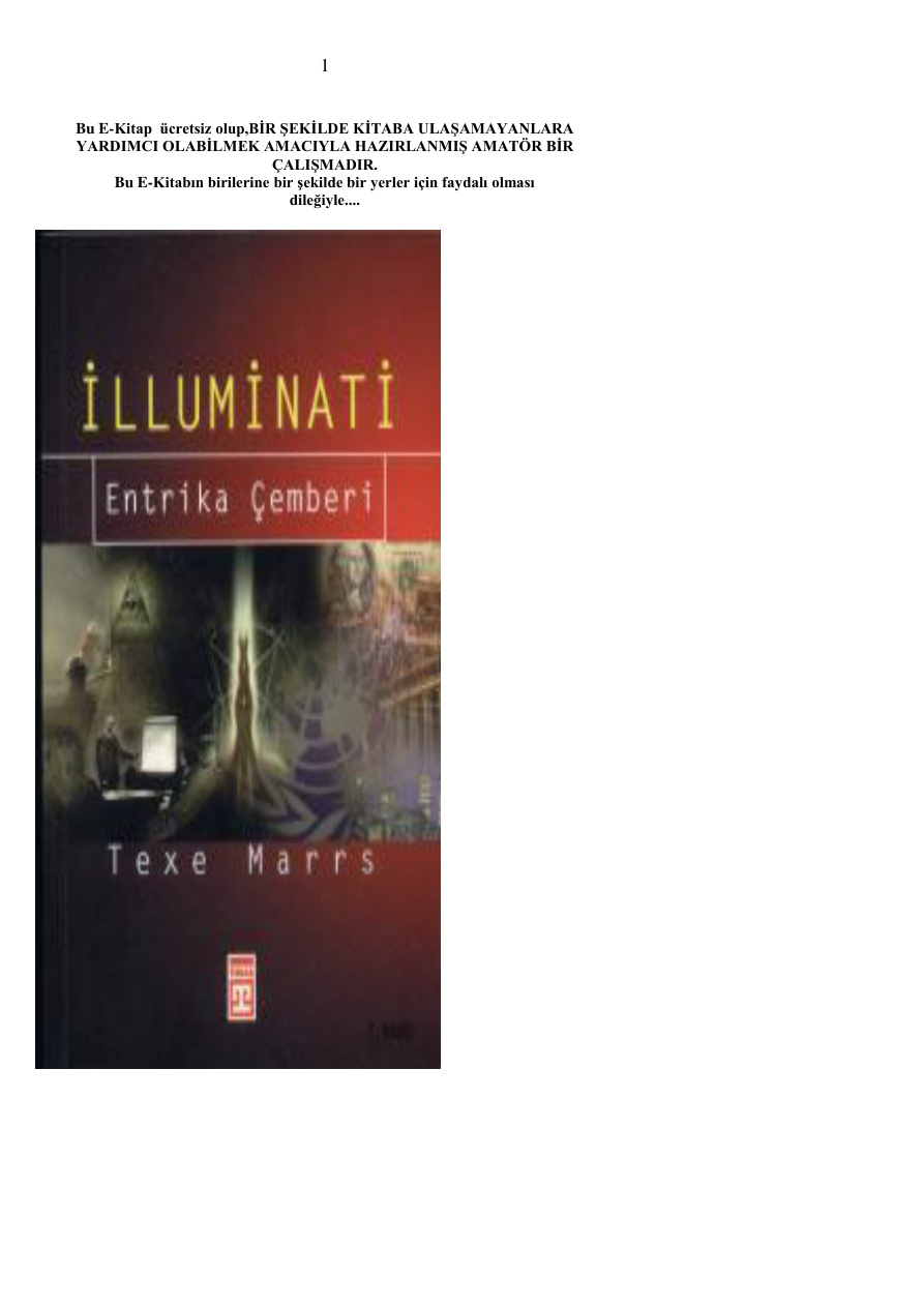 Entrika Çemberi İlluminati PDF – Texe Marrs