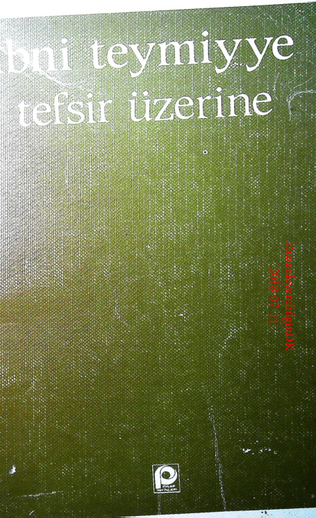 Ibn Teymiyye Tefsir Uzerine PDF – İbn Teymiyye