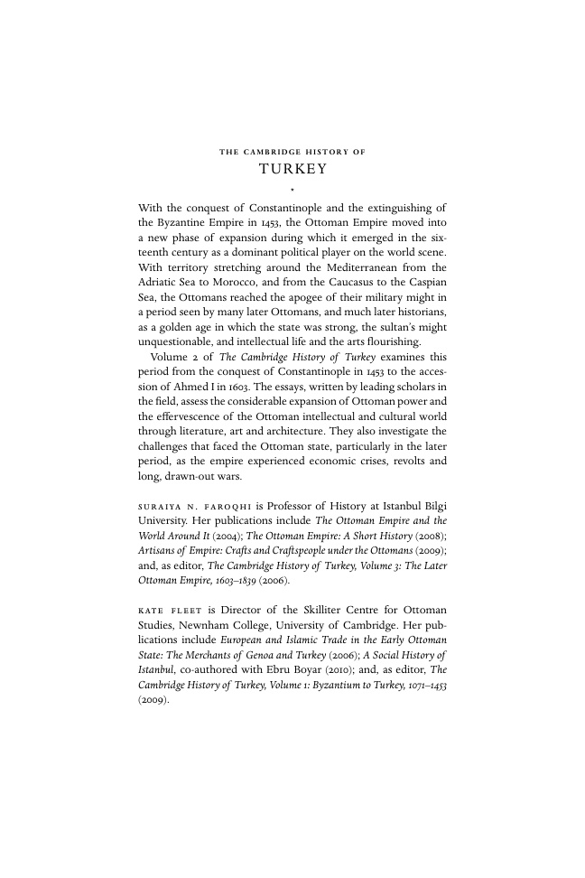 The Cambridge History of Turkey 2 PDF – Kolektif