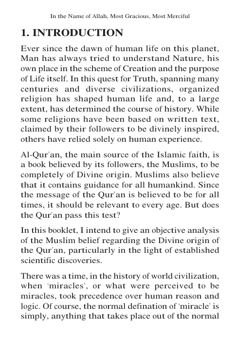 The Quran And Modern Science PDF – Dr. Maurice Bucaille