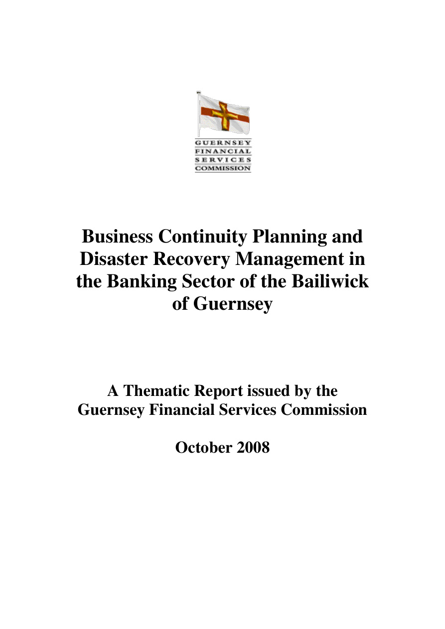 Business Continuity Planning Report PDF – Unknown