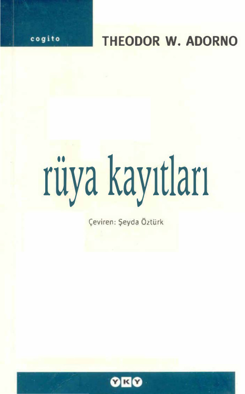 Rüya Kayıtları PDF – Theodor W. Adorno