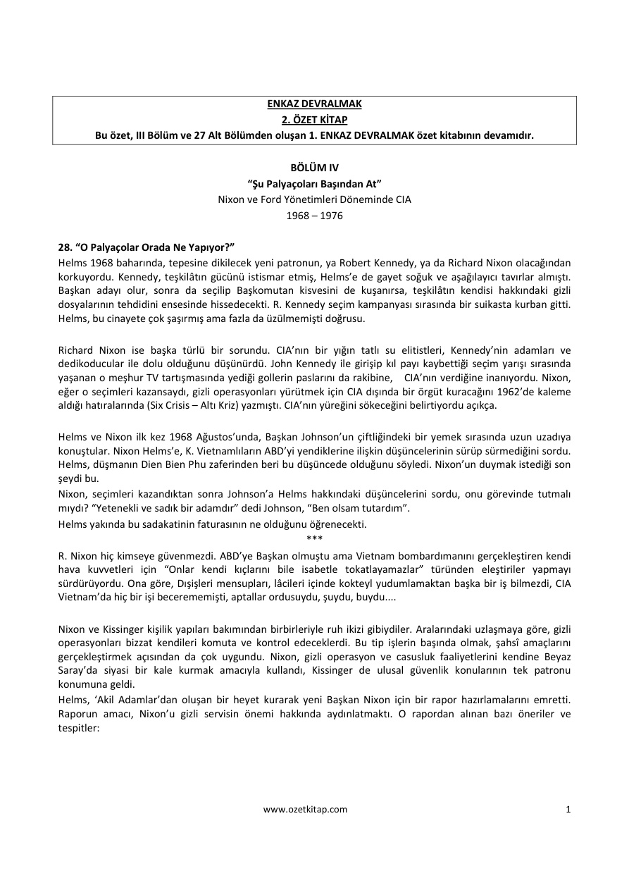 CİA Tarihi 2 PDF – Tim Weiner