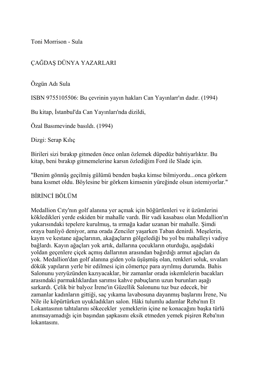 Sula PDF - Toni Morrison 3 Sula PDF – Toni Morrison