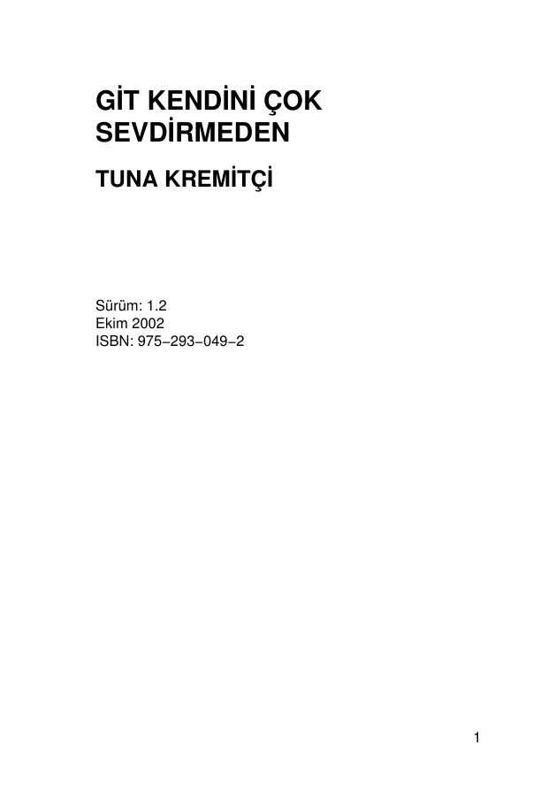 Git KendiniÇok Sevdirmeden PDF – Tuna Kiremitçi