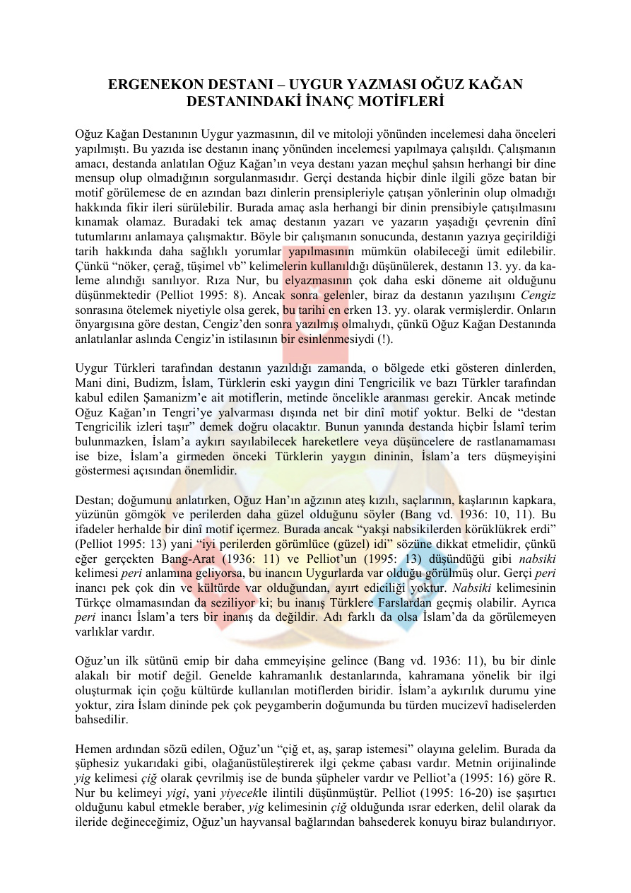 Türk Destanları PDF – Umay Günay