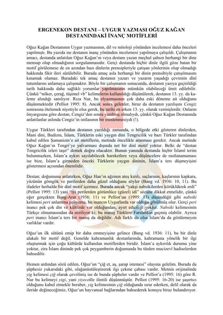 Türk Destanları Ergenekon Destanı Kitap Kapağı