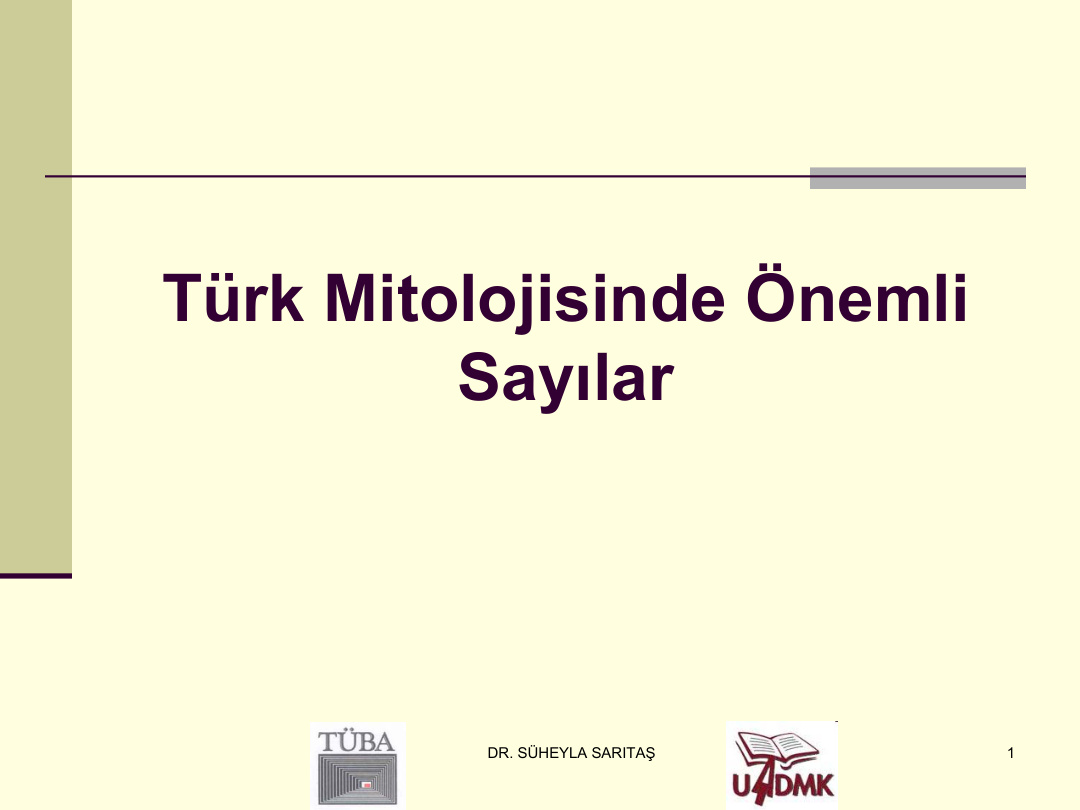 Türk Mitolojisinde Önemli Sayılar PDF – Kolektif
