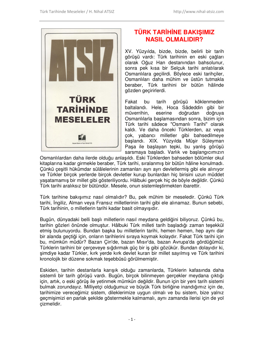 Türk Tarihinde Meseleler PDF – Kolektif