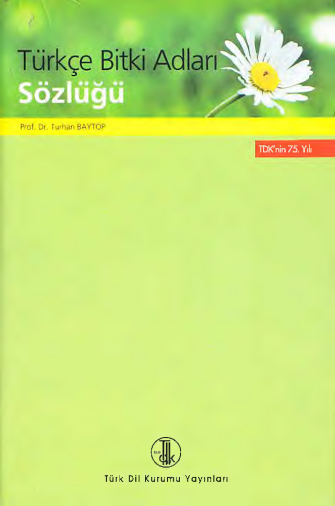 Türkçe Bitki Adları Sözlüğü PDF – Kolektif / TDK
