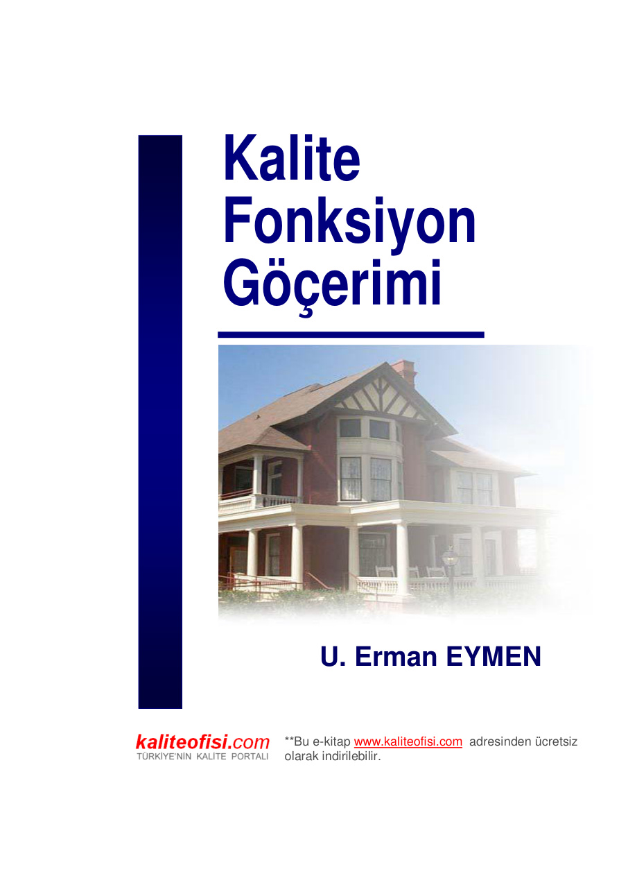 Kalite Fonksiyon Göçerimi PDF – U. Erman Eymen