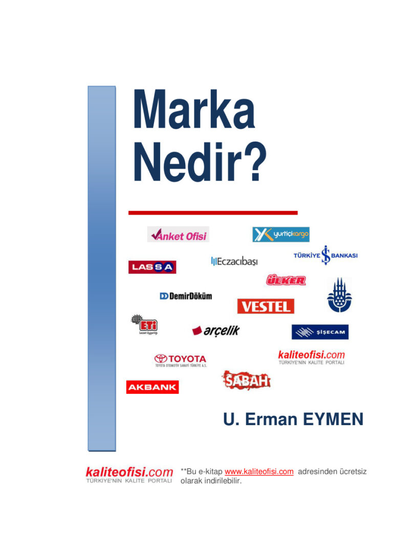 U. Erman Eymen Marka Nedir Kitap Kapağı