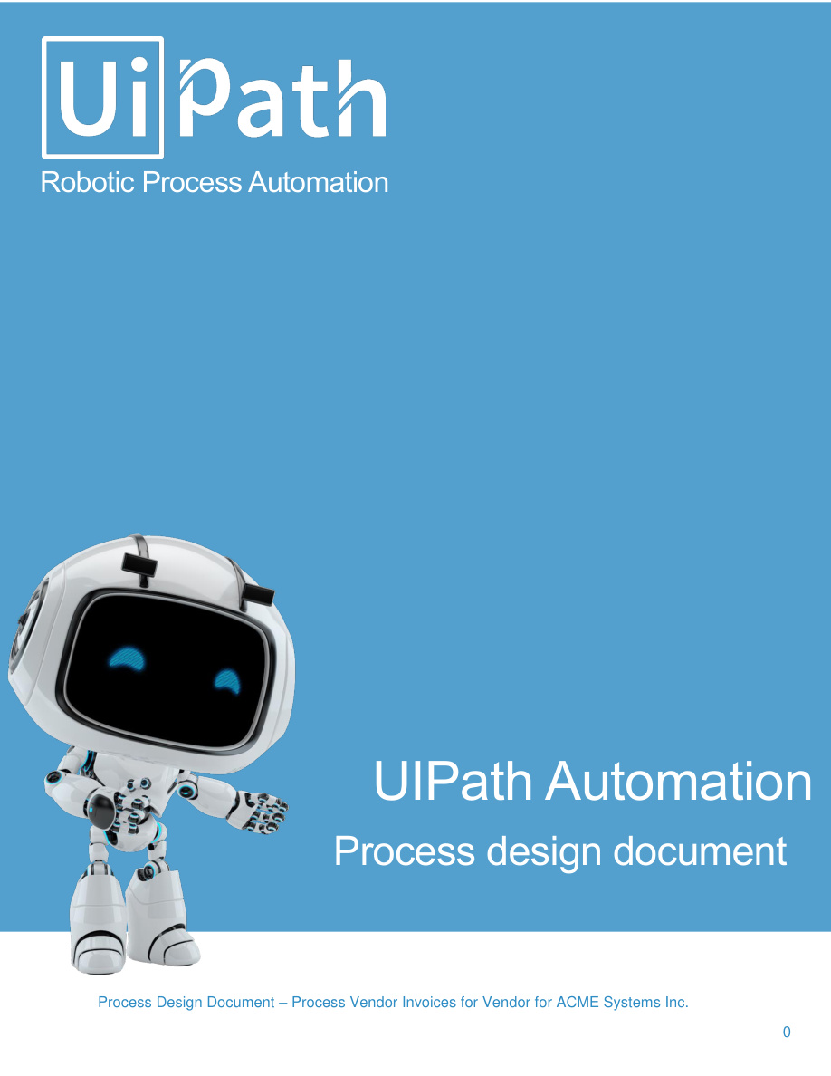 UiPath PDD: Process Definition Document PDF – UiPath Official