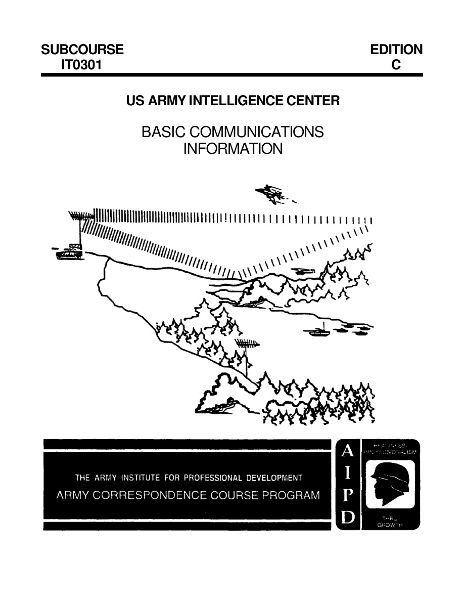 Army Intelligence Center: Basic Communications PDF – US Army Intelligence Center