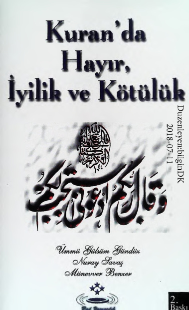 Kur’anda Hayır Iyilik ve Kotuluk PDF – Ümmü Gülsüm Gündüz