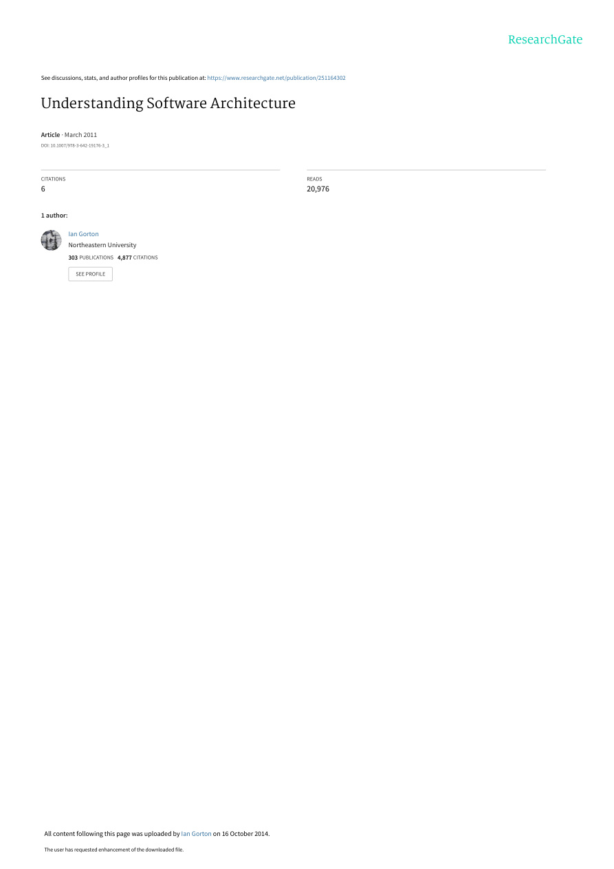 Understanding Software Architecture PDF – Unknown