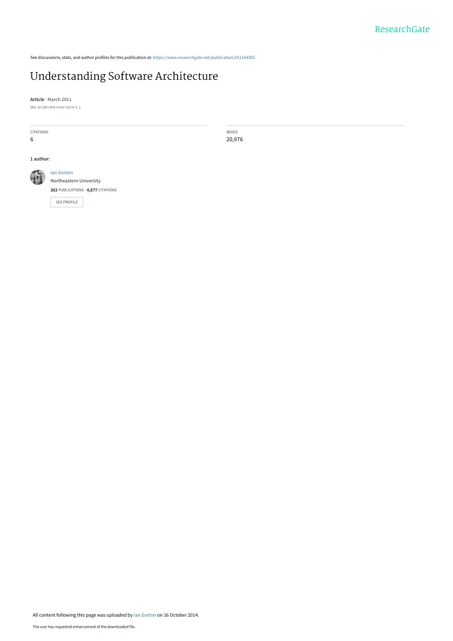 Understanding Software Architecture PDF – Unknown