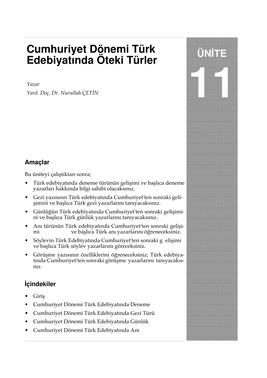 Ünite 11 İLKÖĞRETİM ÖĞRETMENLİĞİ PDF – Kolektif
