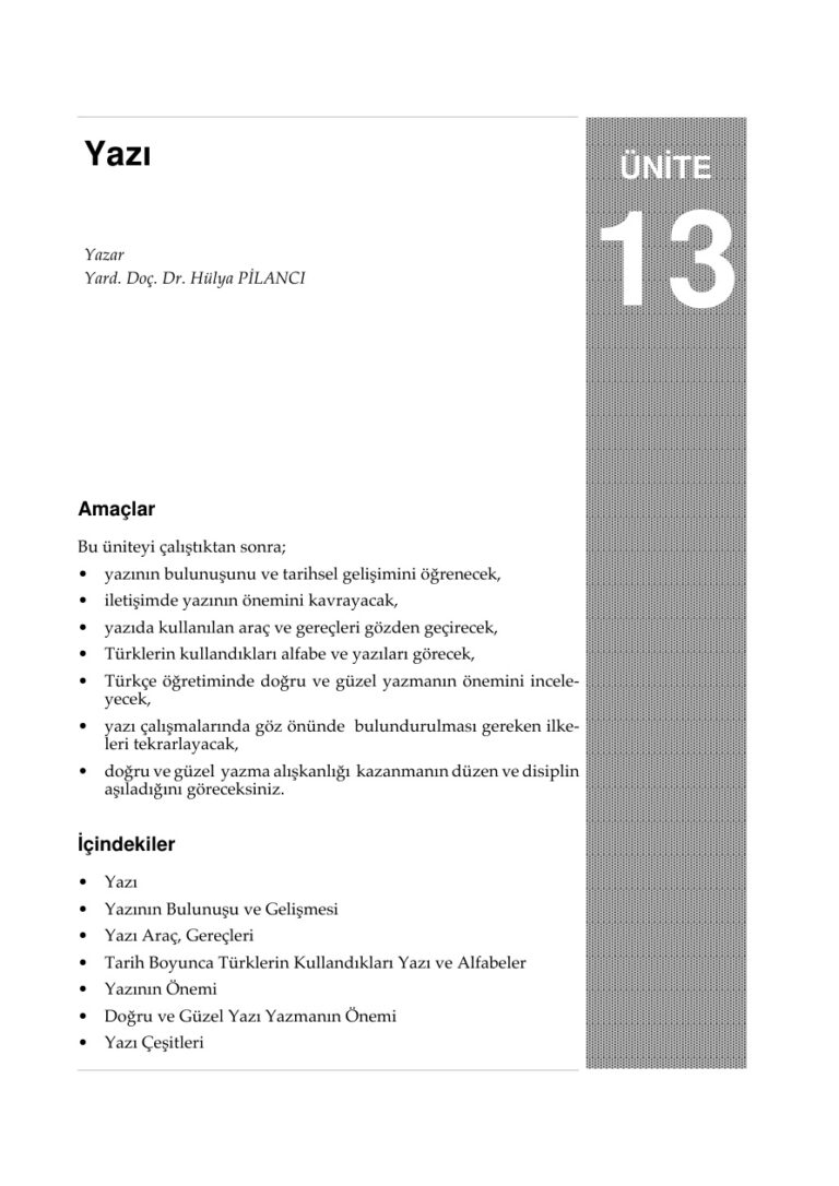 Ünite 13 Kitap Kapağı