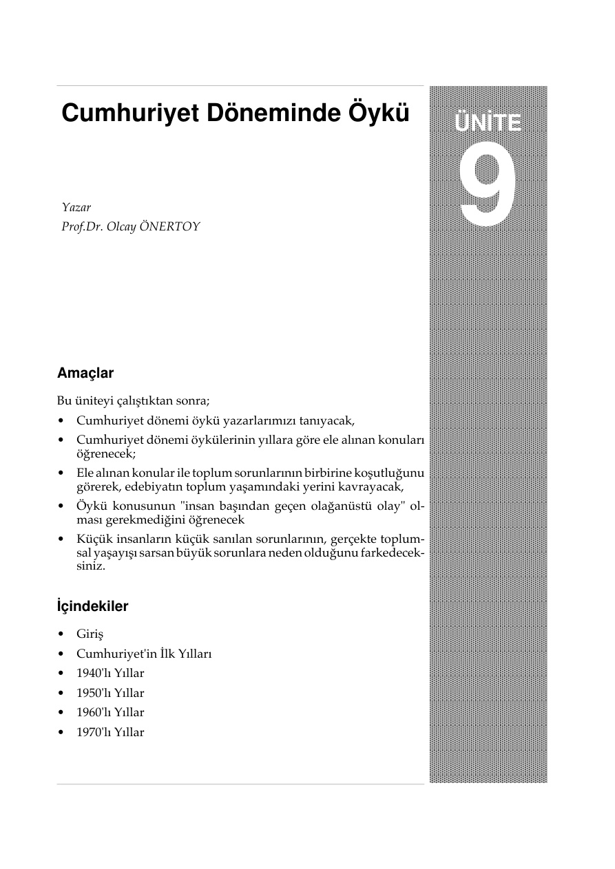 Ünite 9 İLKÖĞRETİM ÖĞRETMENLİĞİ PDF – Kolektif