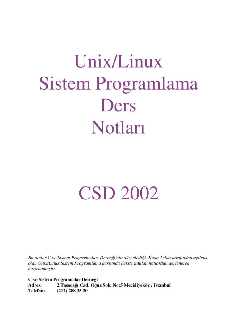 UnixLinux Kitap Kapağı