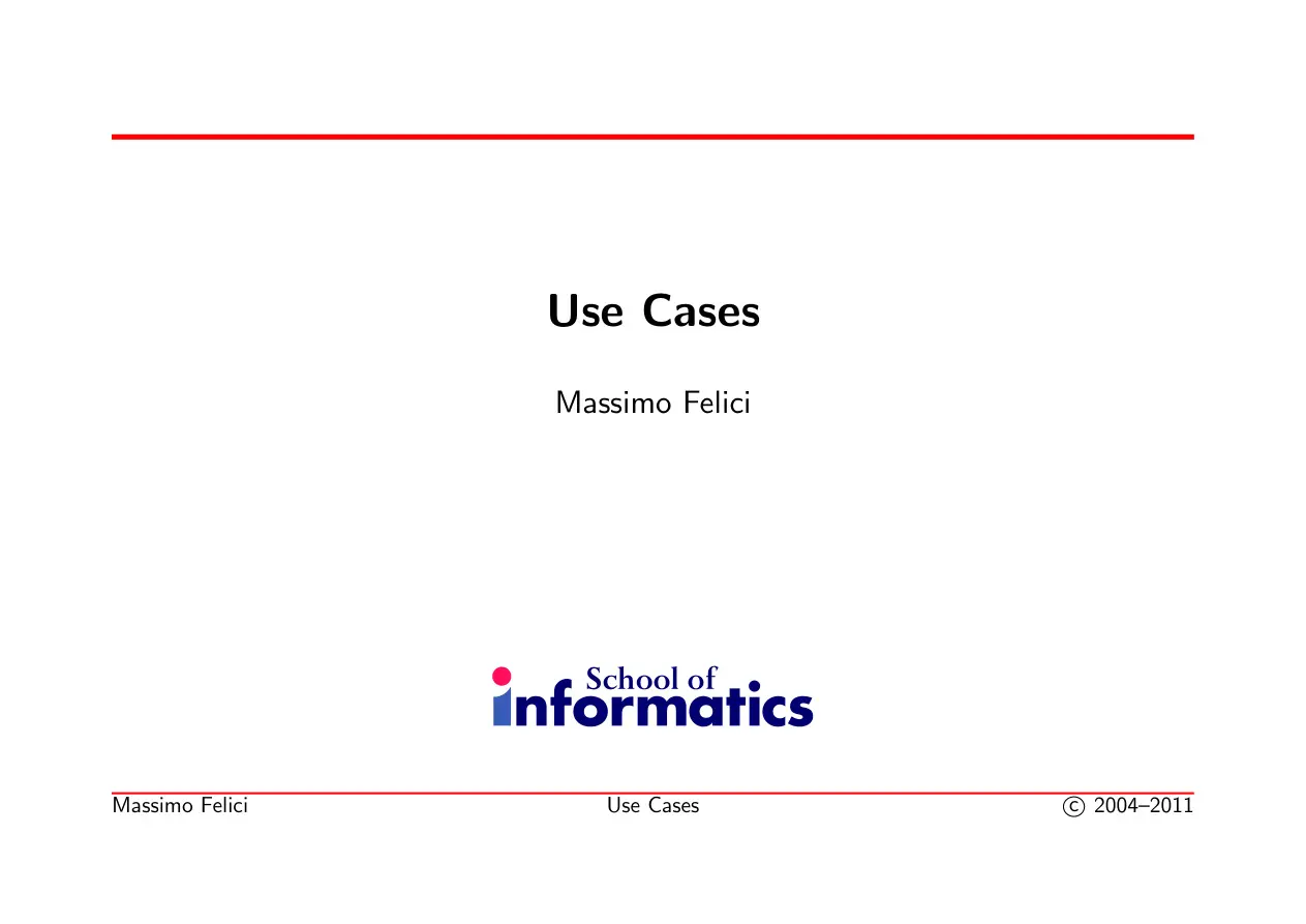 Use Case Notes PDF – Unknown