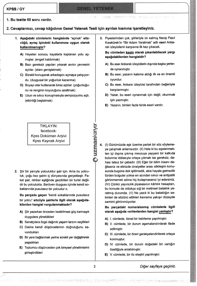 Uzman 2018 Tg11 GyGk zorsinav.com PDF – Uzman Kariyer