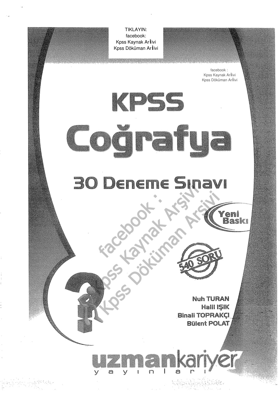 30 Coğrafya Denemesi PDF – Uzman Kariyer