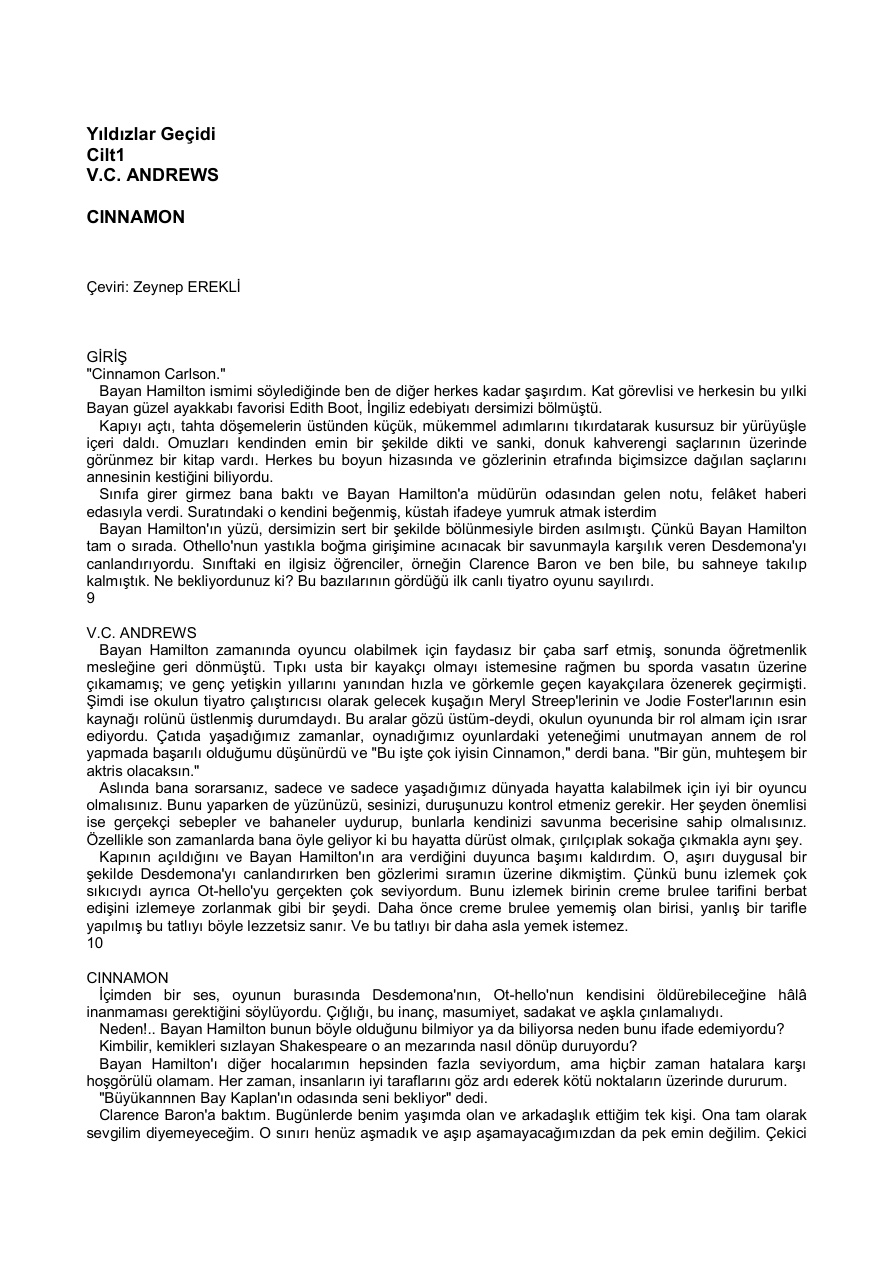 Cinnamon PDF – V. C. Andrews