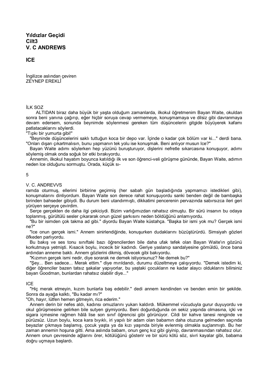 Ice PDF – V. C. Andrews